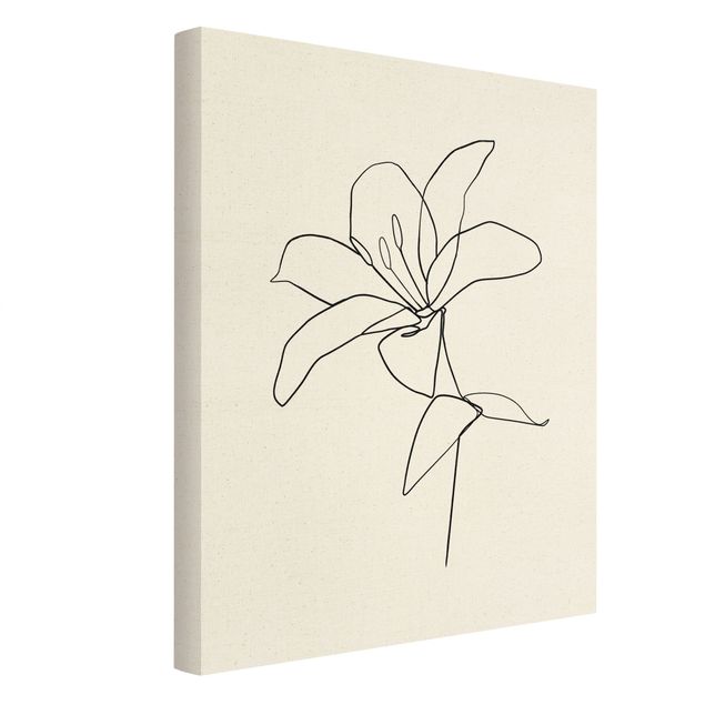 Obrazy motywy kwiatowe Linia Art Blossom czarno-biały