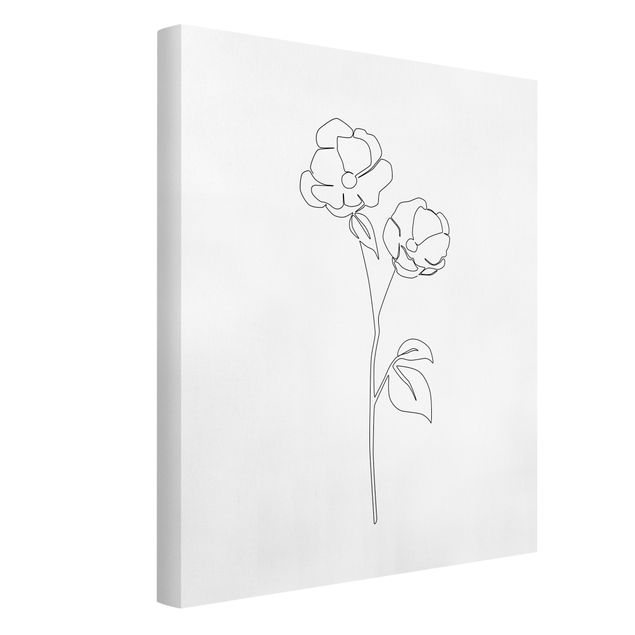 Maki obraz Line Art Flowers - Poppy Flower