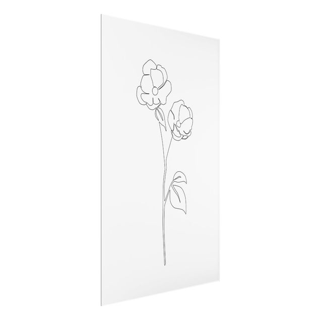 Obrazy maki Line Art Flowers - Poppy Flower