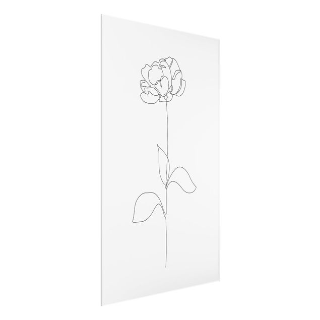 Obrazy nowoczesne Line Art Flowers - Peony