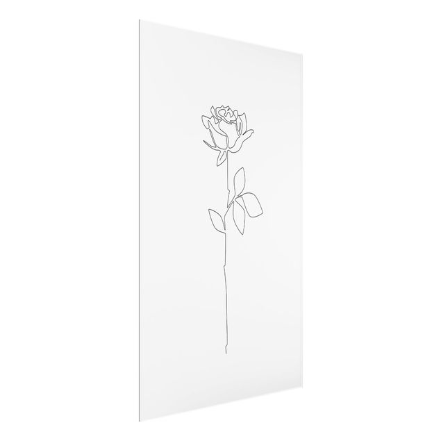 Obrazy nowoczesny Line Art Flowers - Rose