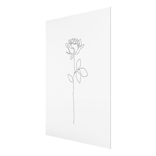 Obrazki czarno białe Line Art Flowers - Rose