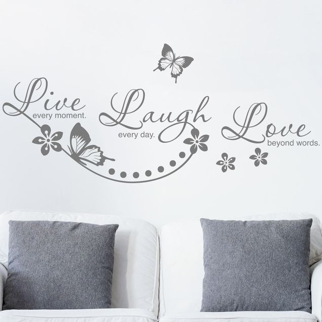 Napisy na ścianę Napis Live Laugh Love