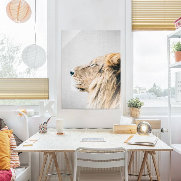 Obrazy do salonu nowoczesne Lion Leopold