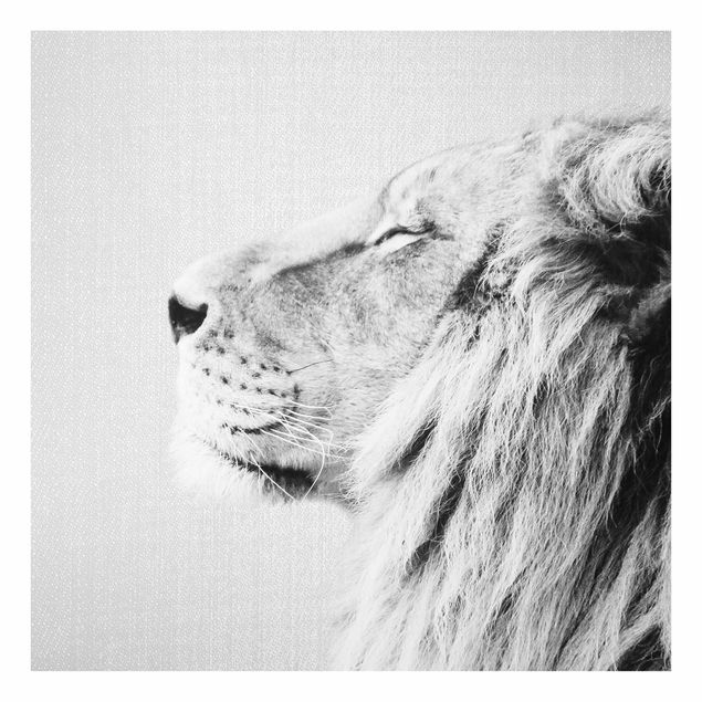 Obrazy na szkle zwierzęta Lion Leopold Black And White