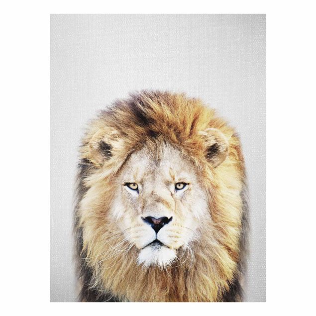 Obrazy na szkle zwierzęta Lion Linus