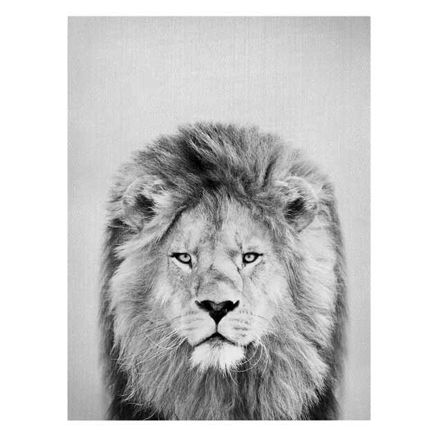 Obraz lwa Lion Linus Black And White