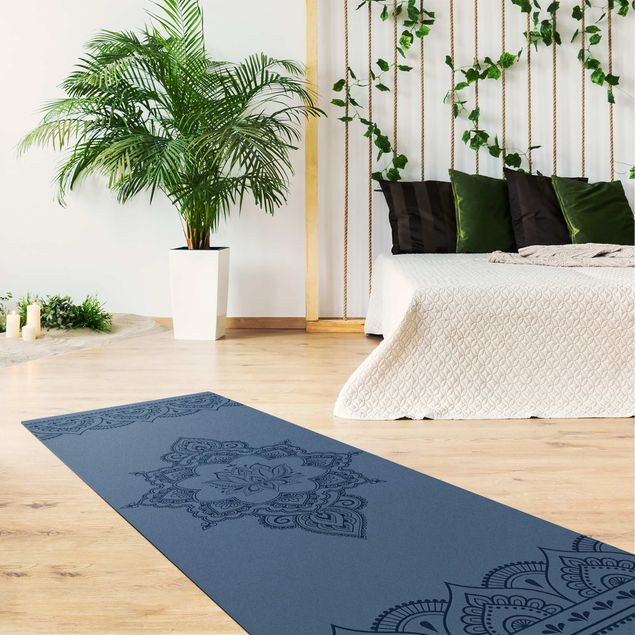 dywany nowoczesne Ozdoby indiańskie w kształcie kwiatu lotosu