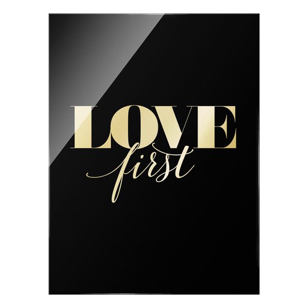 Obraz na szkle - Miłość najpierw czarna