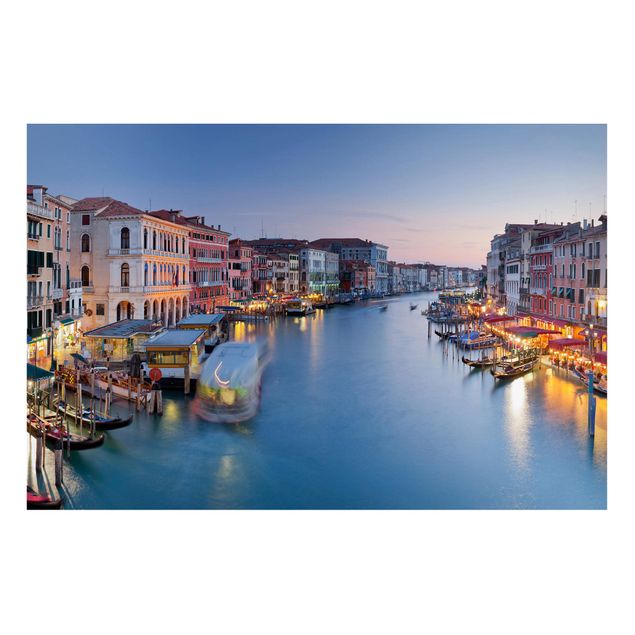 Obrazy do salonu Wieczorna atmosfera na Wielkim Kanale w Wenecji