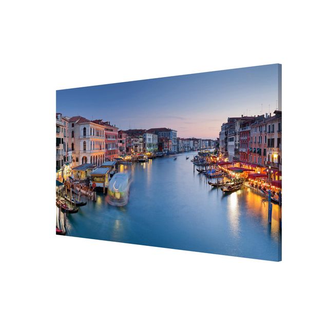 Obrazy nowoczesne Wieczorna atmosfera na Wielkim Kanale w Wenecji