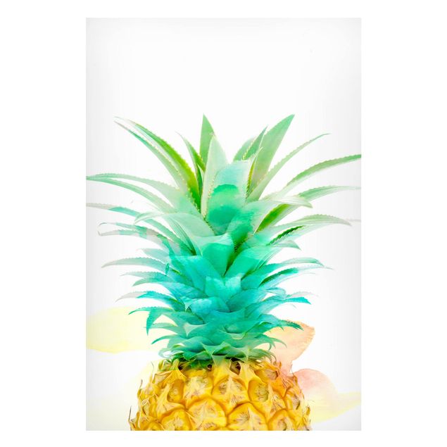 Obrazy nowoczesny Akwarela ananasowa
