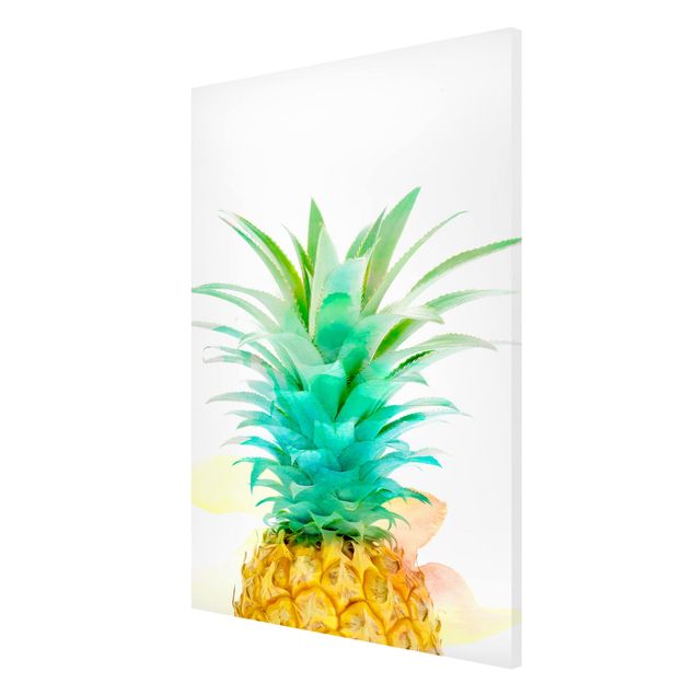 żółty obraz Akwarela ananasowa