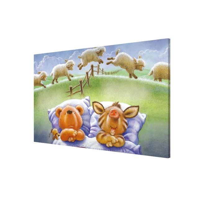 Nowoczesne obrazy Buddy Bear - Liczenie owiec