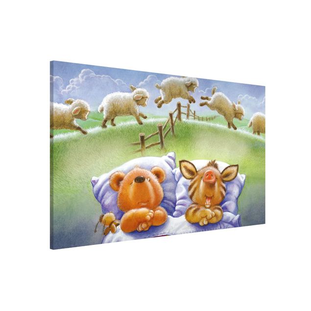 Obrazy miś Buddy Bear - Liczenie owiec