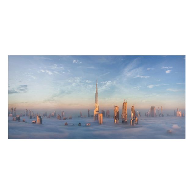 Dekoracja do kuchni Dubaj ponad chmurami