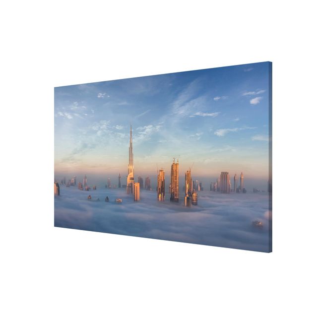 Nowoczesne obrazy do salonu Dubaj ponad chmurami