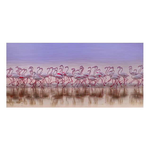 Obrazy do salonu nowoczesne Przyjęcie pod Flamingo