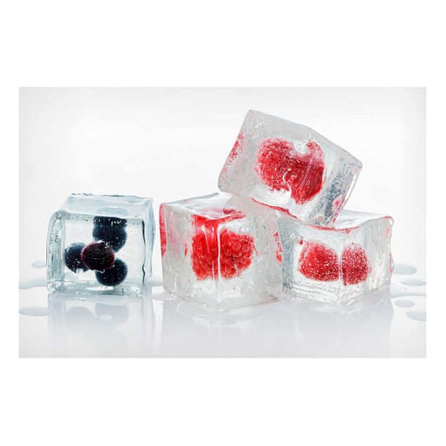 Obrazy nowoczesny Owoce w kostce lodu