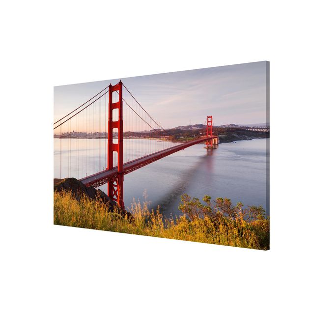 Obraz z niebieskim Most Złotoen Gate w San Francisco