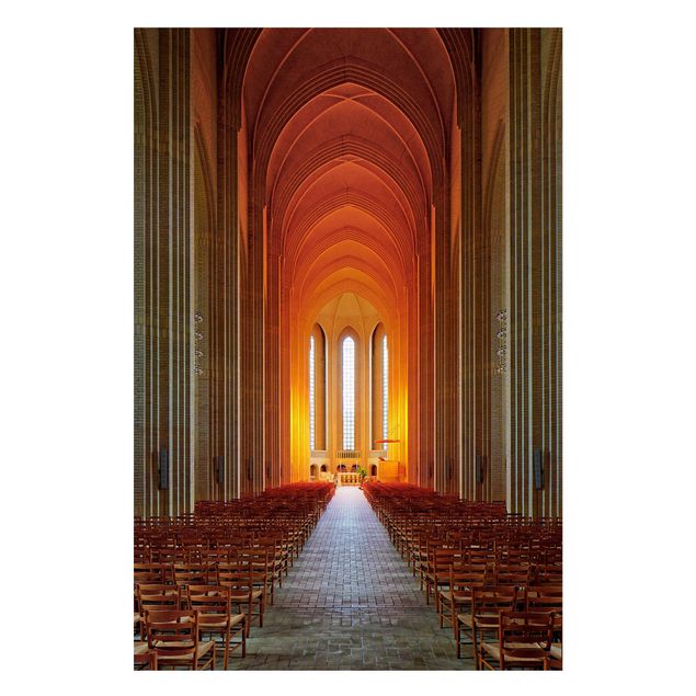 Obraz pomarańczowy Kościół Grundtvig w Kopenhadze