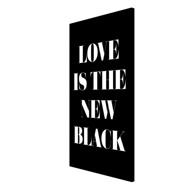 Obrazy nowoczesne Miłość to nowa czerń