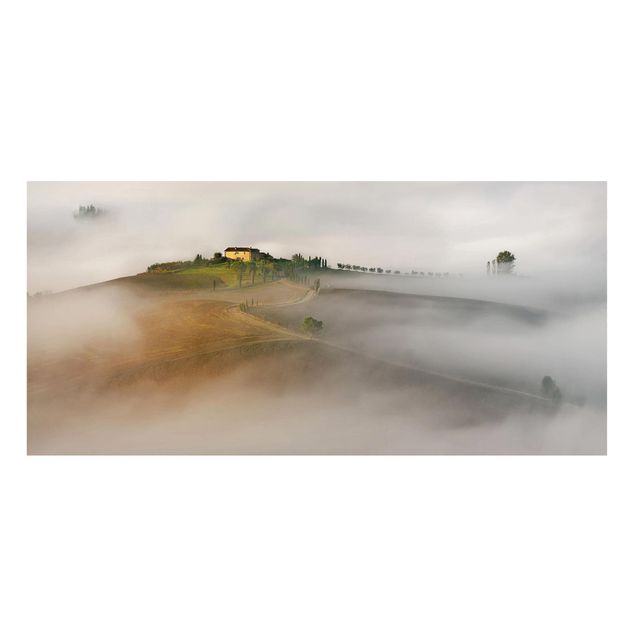Obrazy do salonu Poranna mgła w Toskanii