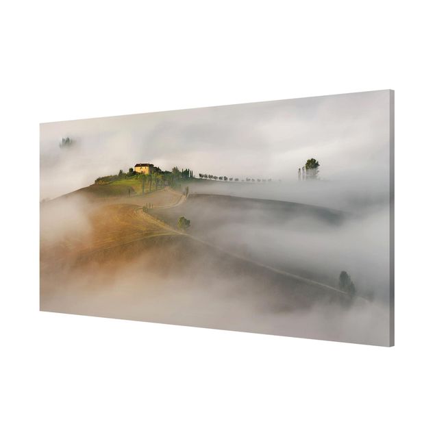 Obrazy nowoczesne Poranna mgła w Toskanii
