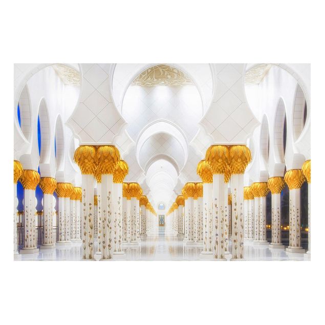 Obrazy do salonu Meczet w złocie