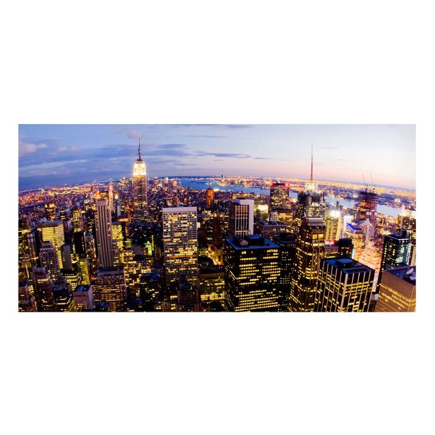 Obrazy do salonu Nocna panorama Nowego Jorku