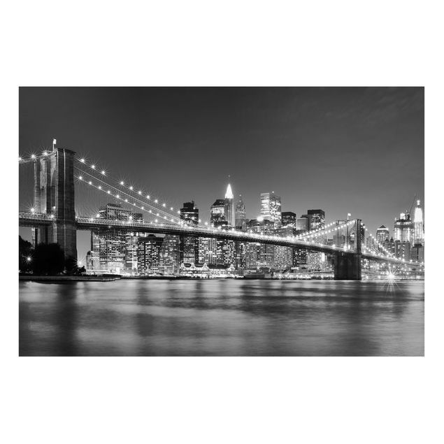 Obrazy do salonu Most Manhattan nocą II
