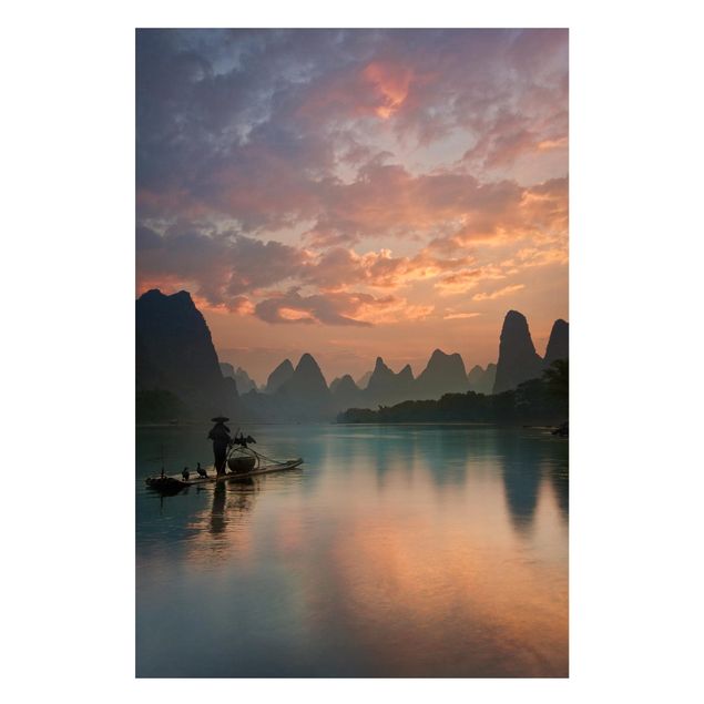Obrazy do salonu nowoczesne Wschód słońca nad rzeką Chińską