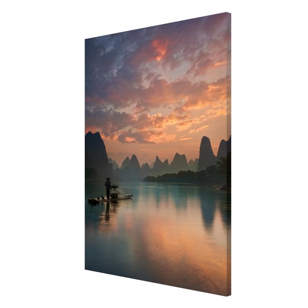 Nowoczesne obrazy Wschód słońca nad rzeką Chińską