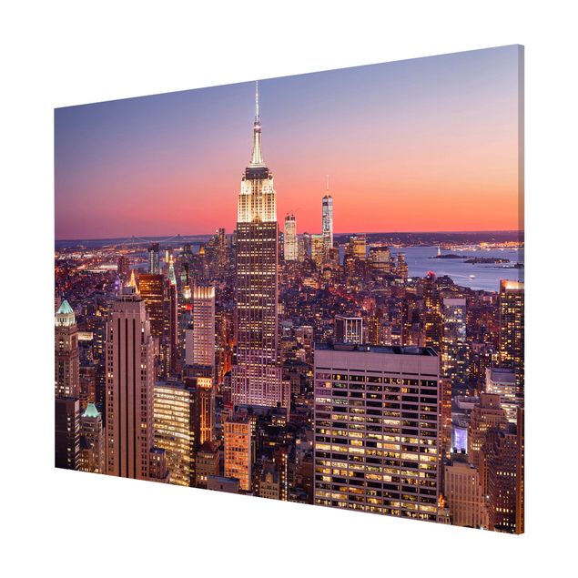 Obrazy nowoczesny Zachód słońca Manhattan Nowy Jork