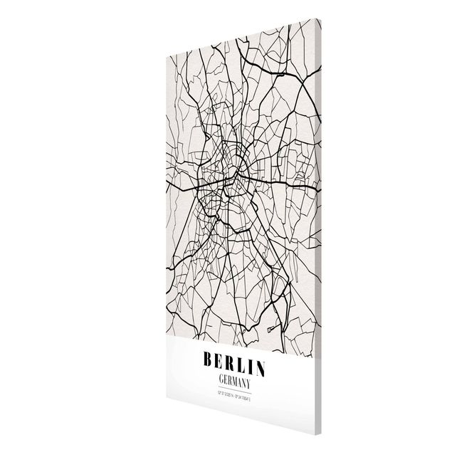 Obrazy nowoczesne City Map Berlin - Klasyczna