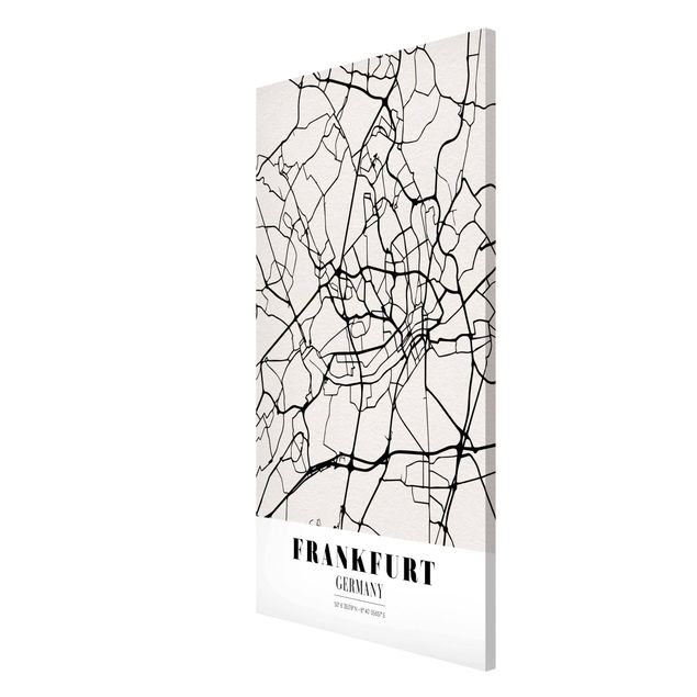 Obrazy nowoczesny Mapa miasta Frankfurt - Klasyczna