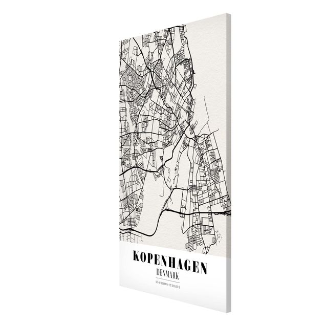 Obrazy nowoczesne City Map Copenhagen - Klasyczna