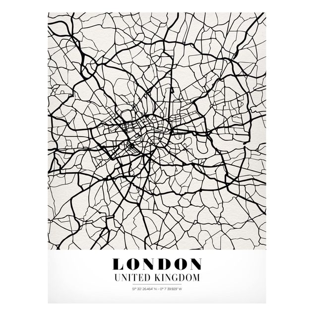 Nowoczesne obrazy do salonu City Map London - Klasyczna