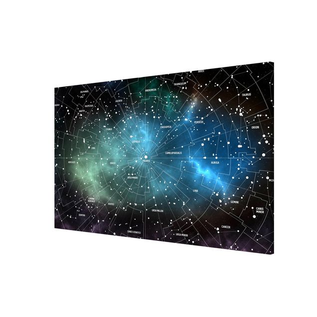 Obraz czarny Obrazy gwiazd Mapa mgławic galaktyk