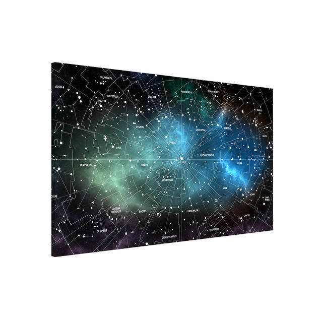 Pokój dziecięcy Obrazy gwiazd Mapa mgławic galaktyk