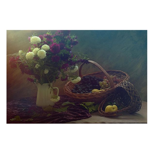 Obrazy nowoczesne Martwa natura z wazonem kwiatów