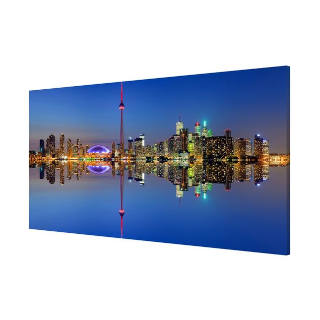Nowoczesne obrazy Toronto - panorama miasta na tle jeziora Ontario