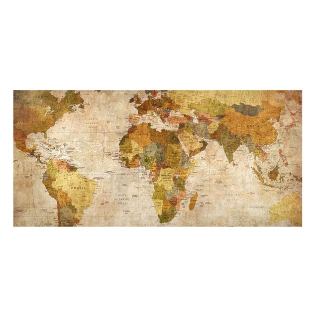 Obrazy do salonu Mapa świata