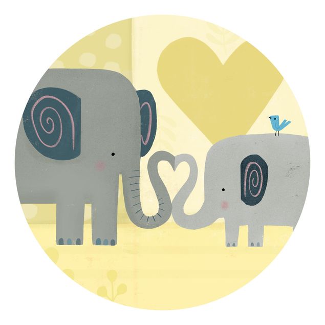 Tapety ze zwierzętami Mama i ja - Słonie