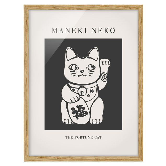 Obrazy w ramie zwierzęta Maneki Neko - Szczęśliwy kot