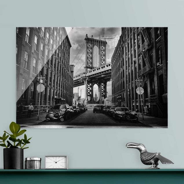 Obrazy na szkle Nowy Jork Most Manhattan w Ameryce