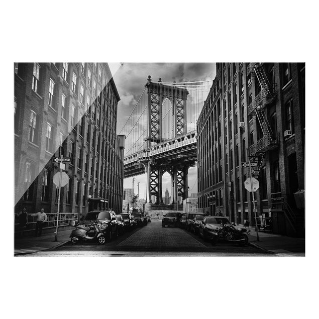 Obrazy na szkle poziomy Most Manhattan w Ameryce
