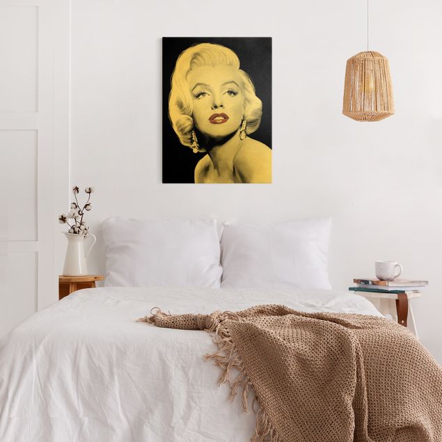 Obrazy portret Marilyn z biżuterią na uszach