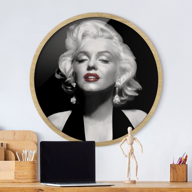 Obrazy nowoczesne Marilyn With Red Lips