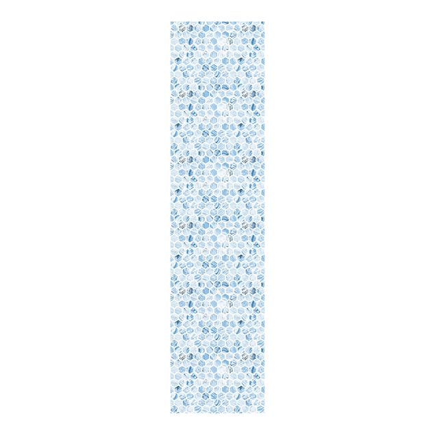 Tekstylia domowe Marmurowe sześciokąty w niebieskich odcieniach